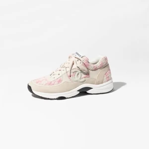 샤넬 여성 핑크 스니커즈 - Chanel Womens Pink Sneakers - chs1… - 1