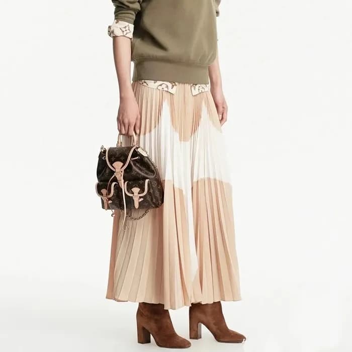 루이비통 여성 베이지 롱 스커트 - Louis vuitton Womens Beige Lon… - 1