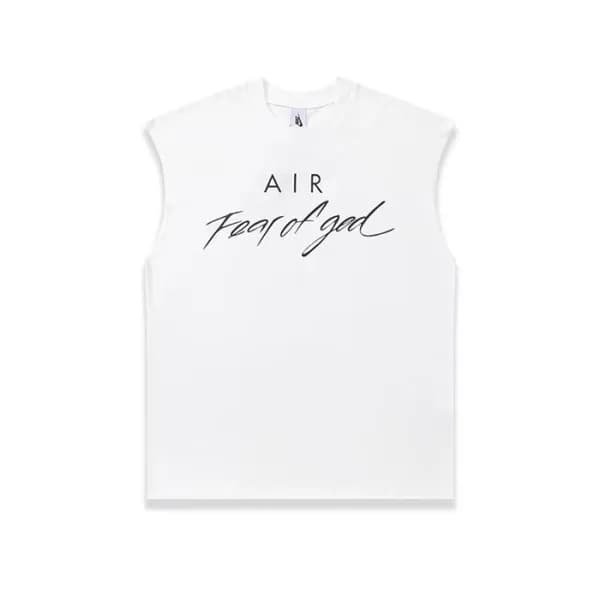 피어오브갓 남성 화이트 나시 - Fear of god Mens Sleeveless Tshi… - 1