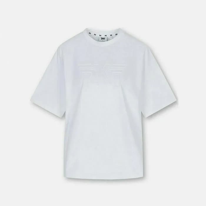 PXG 여성 썸머 R-NECK 라운지 쇼츠 슬리브 티셔츠 - gol1083x - 1