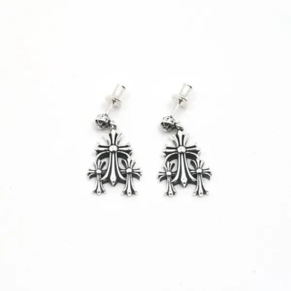 크롬하츠 여성 골드 귀걸이 - Chrome Hearts Womens Gold Earring… - 1