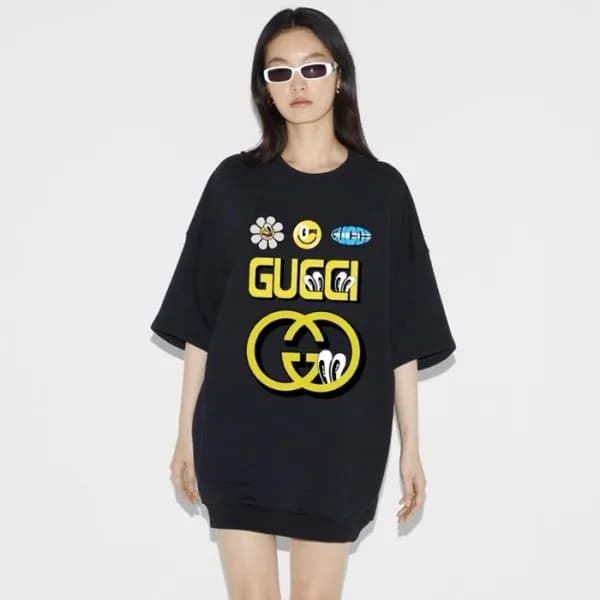 구찌 여성 라운드 반팔 티셔츠 - Gucci Womens Round Tshirts - gu… - 1