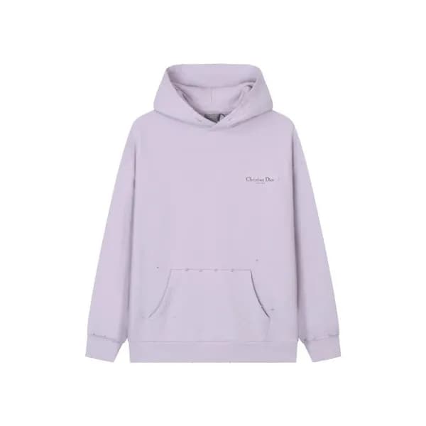 디올 남/녀 퍼플 후드티 - Dior Unisex Purple Hoodie - dic189… - 1