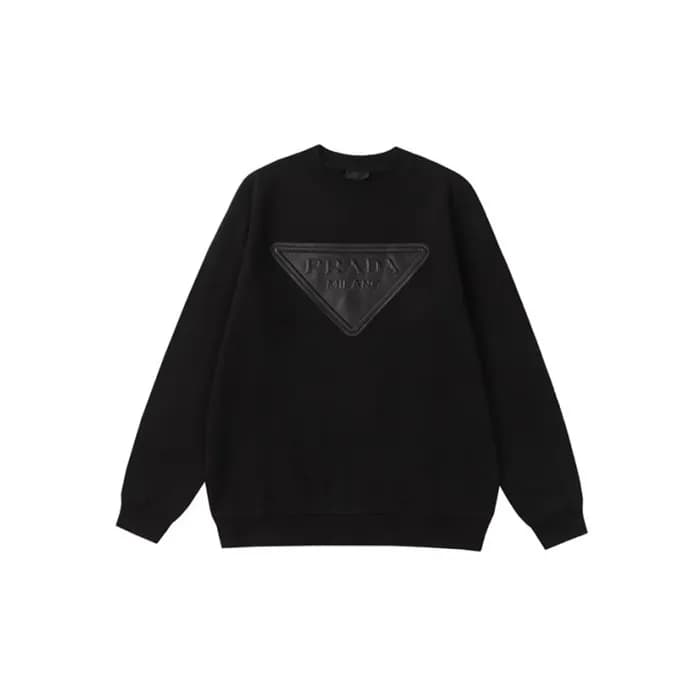 프라다 남성 블랙 맨투맨 - Prada Mens Black Tshirts - prc2214… - 1