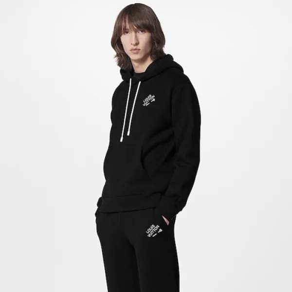 루이비통 남성 블랙 후디 - Louis vuitton Mens Black Hoodie - … - 1