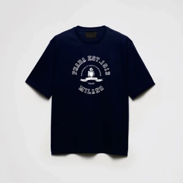 프라다 남성 라운드 반팔티 - Prada Mens Round Tshirt - prc5077… - 1