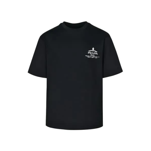 프라다 남성 라운드 반팔티 - Prada Mens Round Tshirt - prc5330… - 1