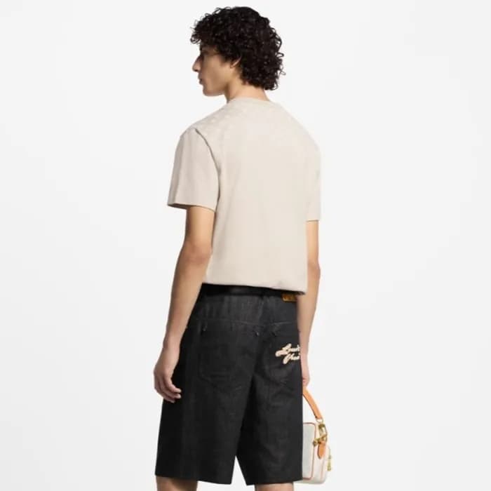 루이비통 남성 라운드 반팔 티셔츠 - Louis vuitton Mens Round Tshi… - 1