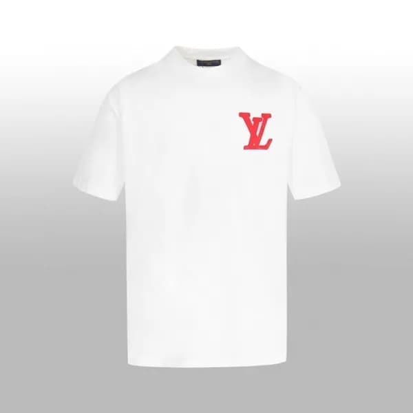 루이비통 남성 라운드 반팔 티셔츠 - Louis vuitton Mens Round Tshi… - 1