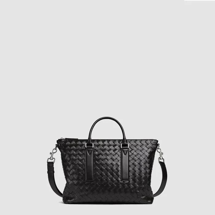 보테가베네타 남성 인트레치아토 소프트 브리프케이스 - Bottega Veneta Mens … - 1