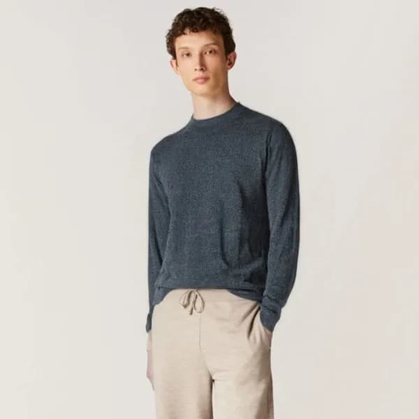 로로피아나 남성 라운드 스웨터 - Loro Piana Mens Round Sweater -… - 1