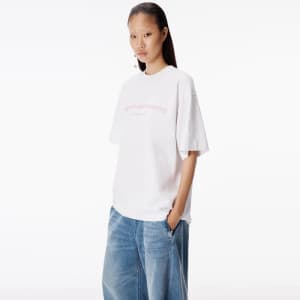 알렉산더왕 여성 라운드 반팔티 - Alexander wang Womens Round Tsh…
