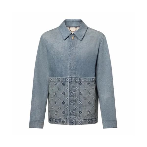 루이비통 남성 데님 자켓 - Louis vuitton Mens Denim Jacket - … - 1