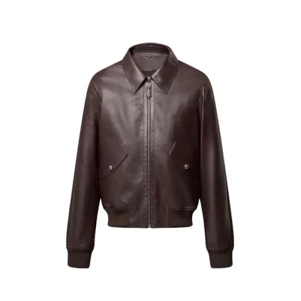 루이비통 남성 가죽 블루종 - Louis vuitton Mens Leather Blouson - lvc16730x - 1