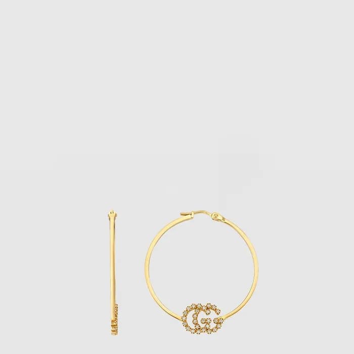 구찌 여성 더블 G 다이아몬드 이어링 - Gucci Womens Double G Diamond Earring - acc10877x - 1
