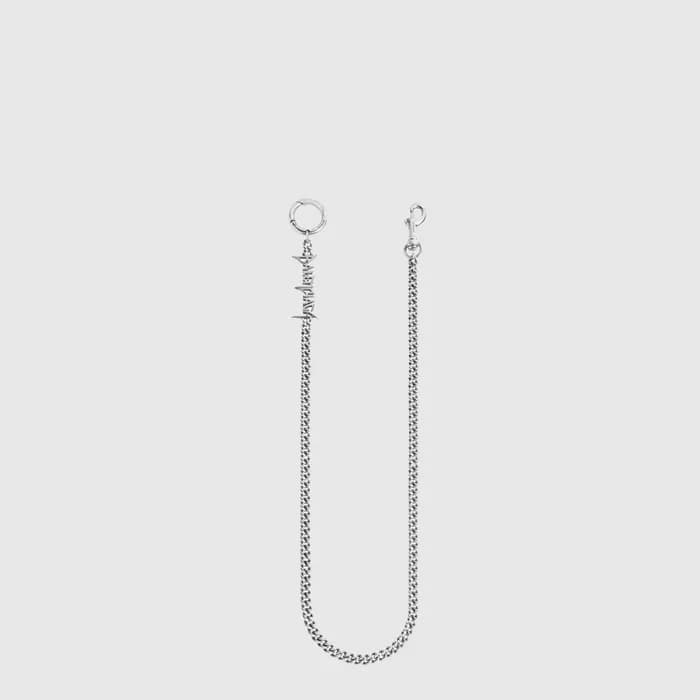 발렌시아가 남성 타이포 메탈 트라우저 체인 네크리스 - Balenciaga Mens Typo Metal Trouser Chain Necklace - acc10983x - 1