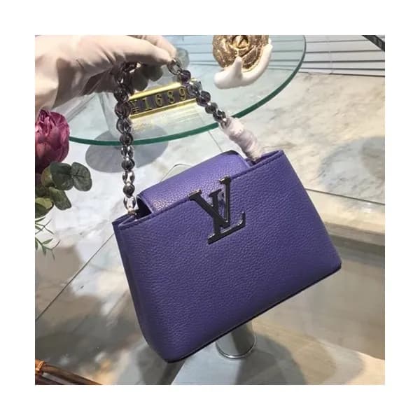 [커스텀급]Louis Vuitton Capucines Mini Chain Cross Bag… - 1