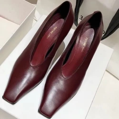 CELINE 2018 LADIES LEATHER HIGH HEELS PUMPS - 셀린… - 1