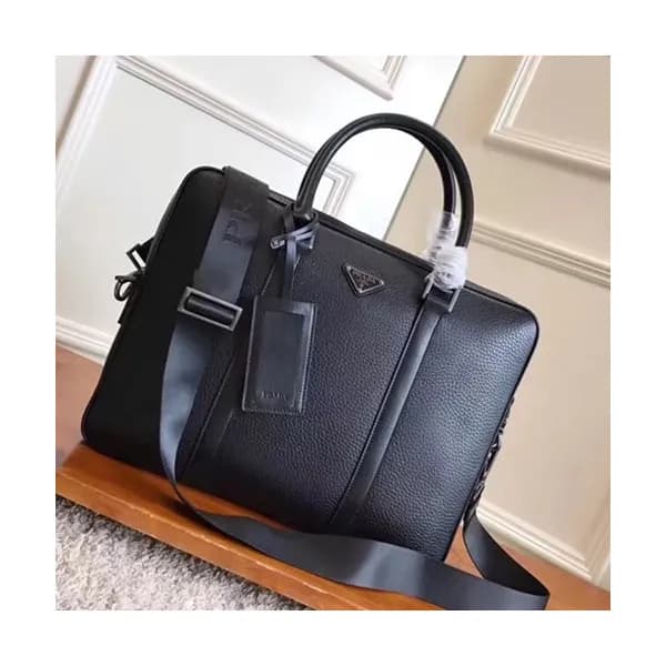 Prada Mens Business Bag,36CM - 프라다 남성용 서류가방 2VE3… - 1