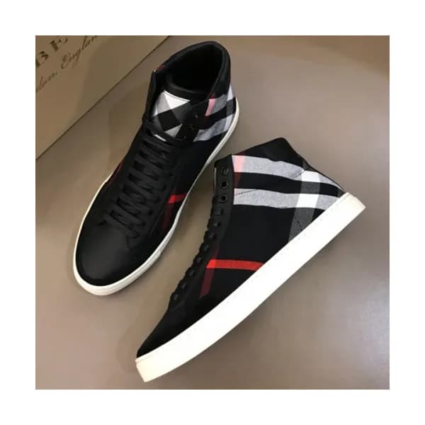BURBERRY 2018 MENS CANVAS ANKLE SKEAKERS - 버버리 남성 … - 1