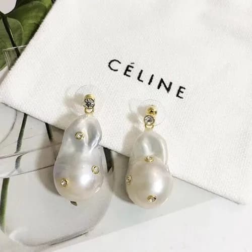 CELINE Yellow Gold Earring - 셀리느 여성용 18k도금 옐로우 골드 … - 1