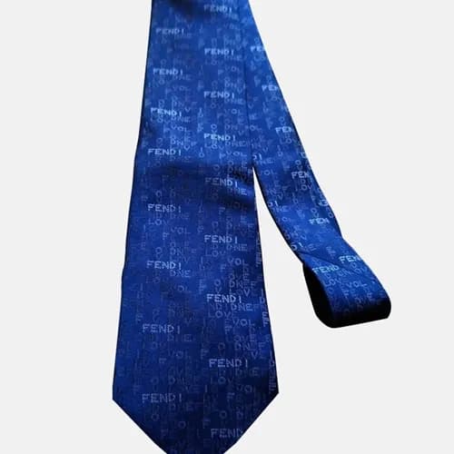 FENDI MENS NECKTIE BLUE - 펜디 남성용 넥타이 블루 -FENN… - 1