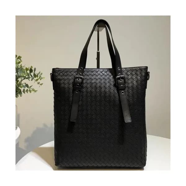 Bottega Veneta Leather Black Mens Business ,30cm -…