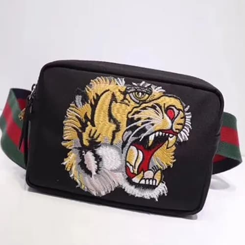 Gucci Tiger Belt Bag,19.5CM - 구찌 타이거 남여공용 벨트백 GUB0… - 1
