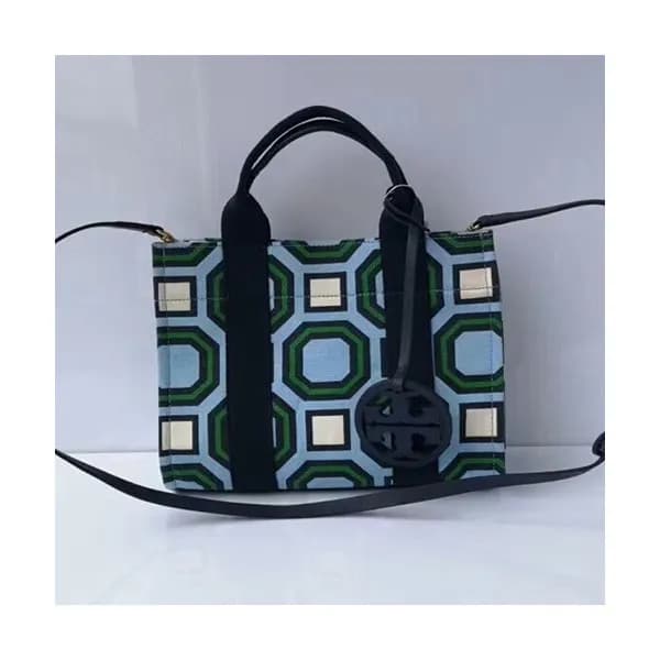 Tory Burch Blue Tote Shoulder Bag,30cm - 토리버치 블루 토… - 1