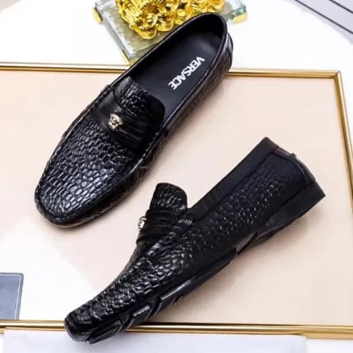 Versace 2018 Leather Black Loafer - 베르사체 메두사 장식 유광… - 1