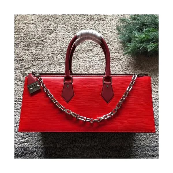 Louis Vuitton Sac Tricot Monogram Vernis Tote Shou… - 1