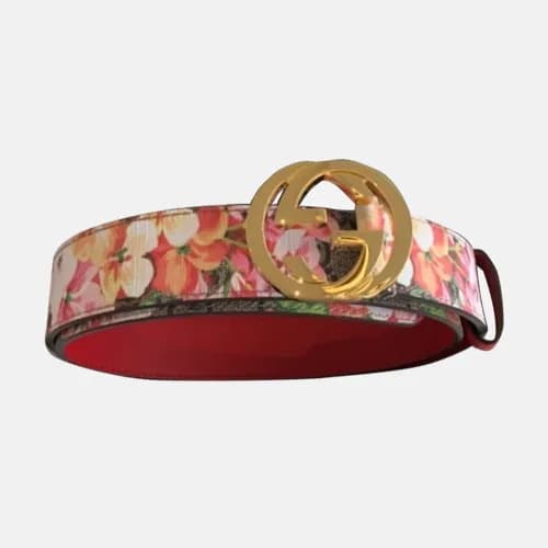 Gucci 2019 Reversible Laides GG Flower Leather Bel… - 1