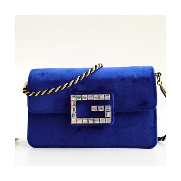 Gucci 2018 Velvet Square G Women Shoulder Bag,20CM… - 1
