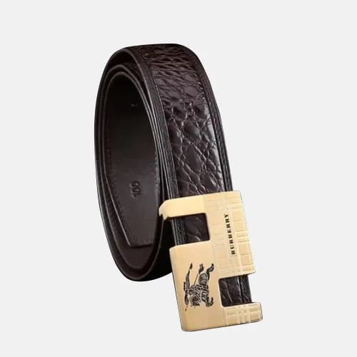 Burberry 2019 Mens Box Initial Logo Leather Belt -… - 1