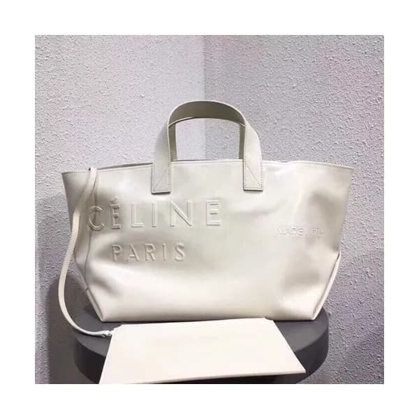 Celine Leather Small Tote Shoulder Shopper Bag,30C… - 1