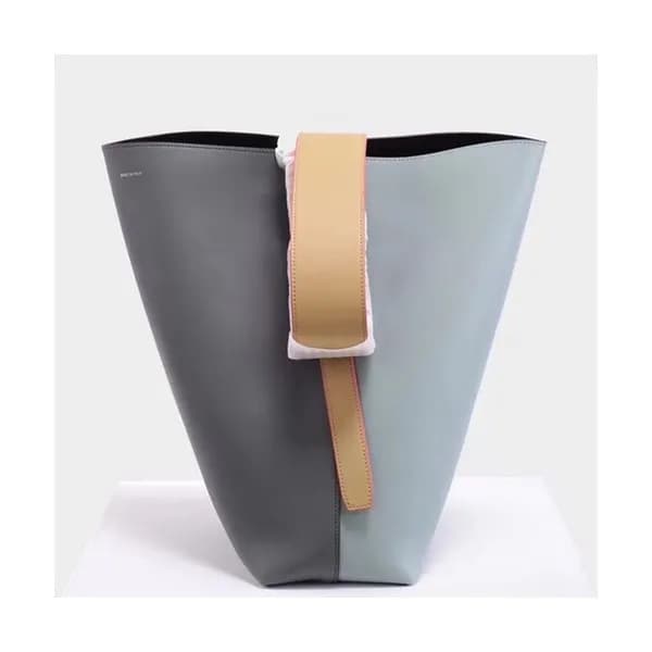 Celine Leather Two-tone Bucket Tote Bag,37CM - 셀린느… - 1