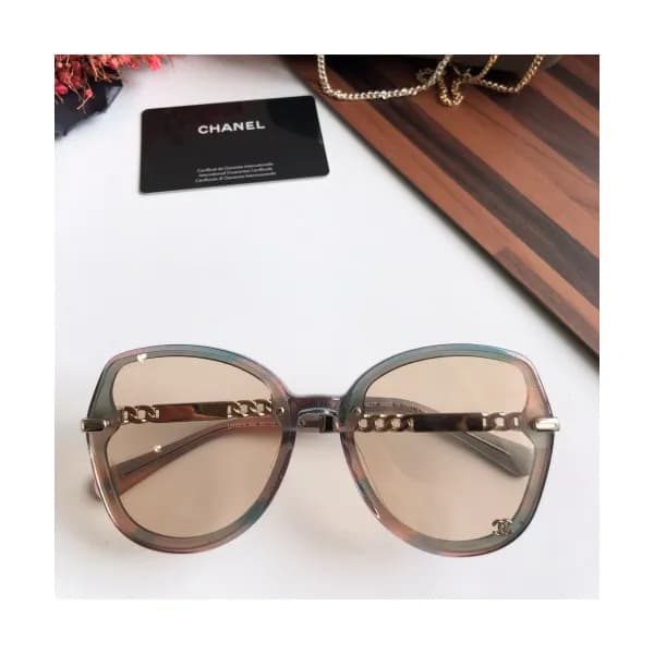 Chanel 2019 Womens Retro CC Logo Metal Frame Sungl… - 1