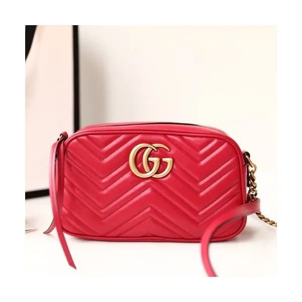 Gucci Marmont Matlase Leather Camera Shoulder Bag,… - 1