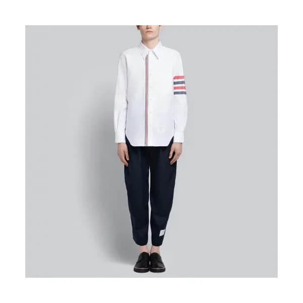 [클래식]Thom Browne 2019 Mens Strap Zip-up Cotton Tsh… - 1