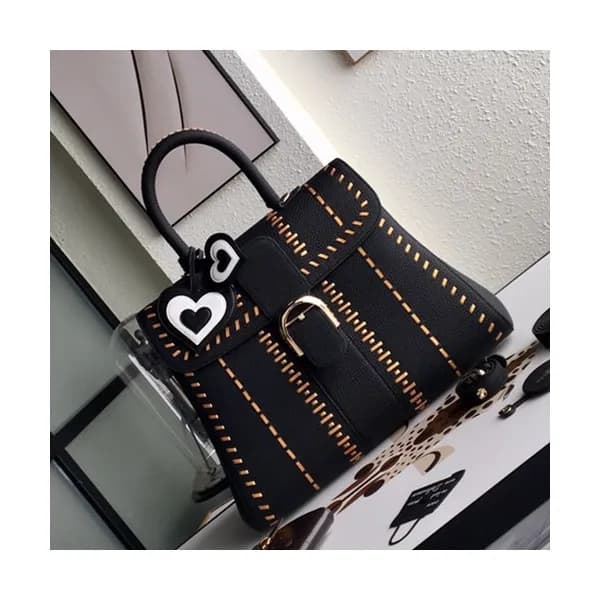 Delvaux 2019 Leather Tote Shoulder Bag,36 CM - 델보 … - 1