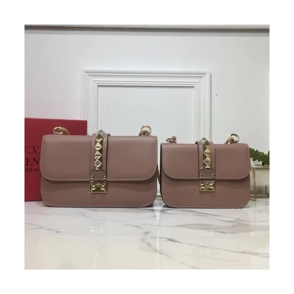 Valentino 2019 Leather Rockstud Box Shoudler Cross… - 1