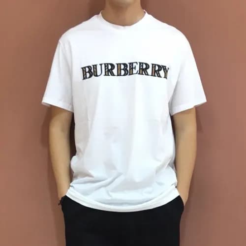 Burberry 2019 Mens Logo Cotton Short Sleeved Tshir… - 1