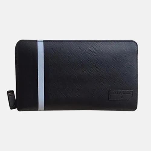 Bally 2019 Mens Leather Zip Round Wallet - 발리 남성용 … - 1