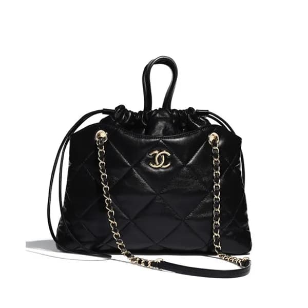 Chanel 2019 Leather Tote Shoulder Shopper Bag ,37C… - 1