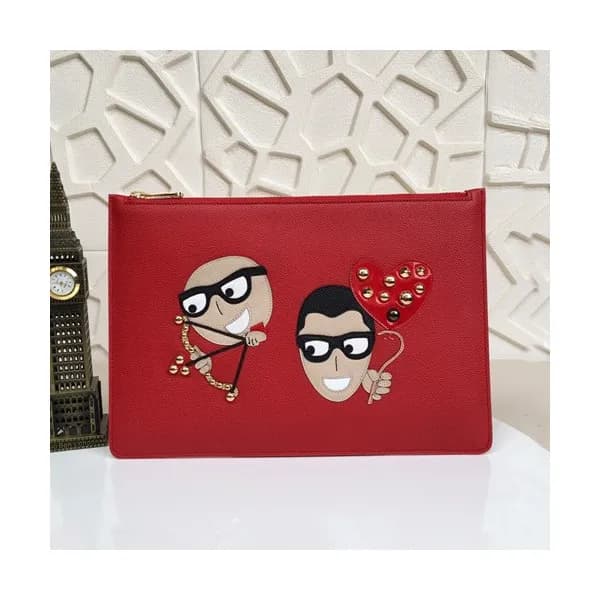 Dolce&Gabbana 2019 Leather Clutch Bag ,30CM - 돌체 앤… - 1