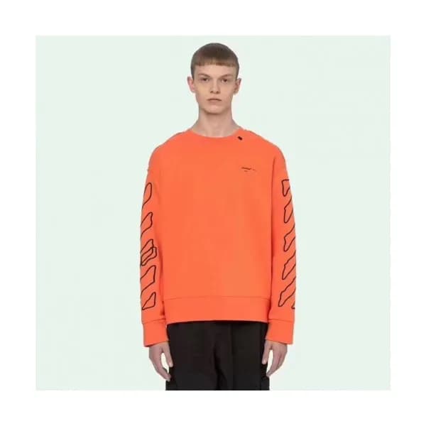 Off-white 2019 Mens Logo Cotton Oversize Man-to-ma… - 1