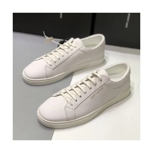 Saint Laurent 2019 Mens Leather Sneakers - 입생로랑 2… - 1