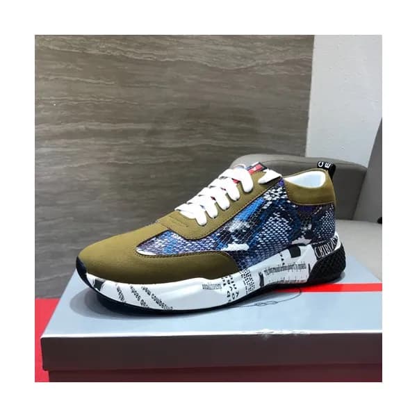 Prada 2019 Mens Leather Sneakers - 프라다 2019 남성용 레더… - 1