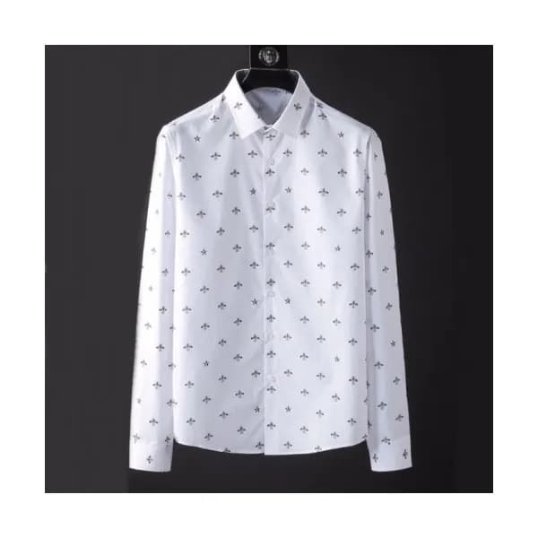 Gucci 2019 Mens Neck Logo Slim Fit Cotton shirt - … - 1