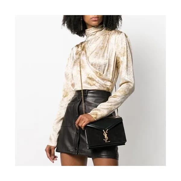Saint Laurent 2019 Women Cassandra Chain Shoulder … - 1